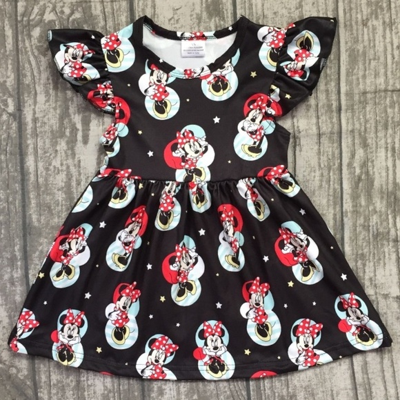 Other - Girls Minnie Mouse Flutter Sleeve Boutique Dress
